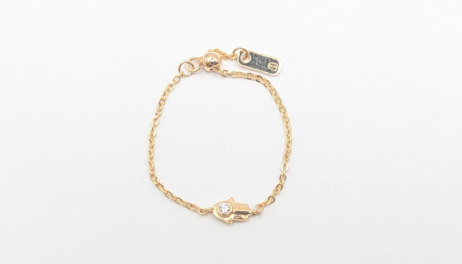 Bague chaîne réglable