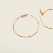 Boucle d'oreilles - Créole avec fermoir à clapet