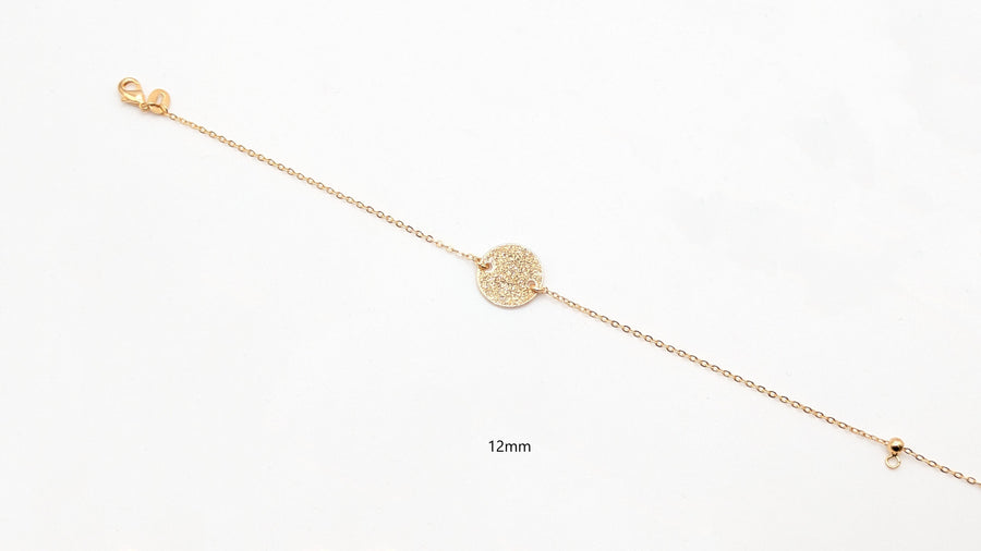 Bracelet pastille diamantee