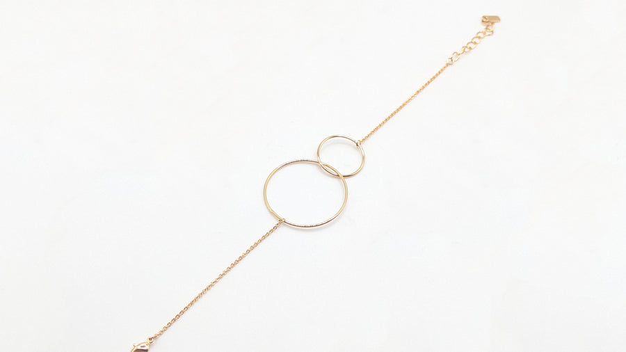 Bracelet double anneaux