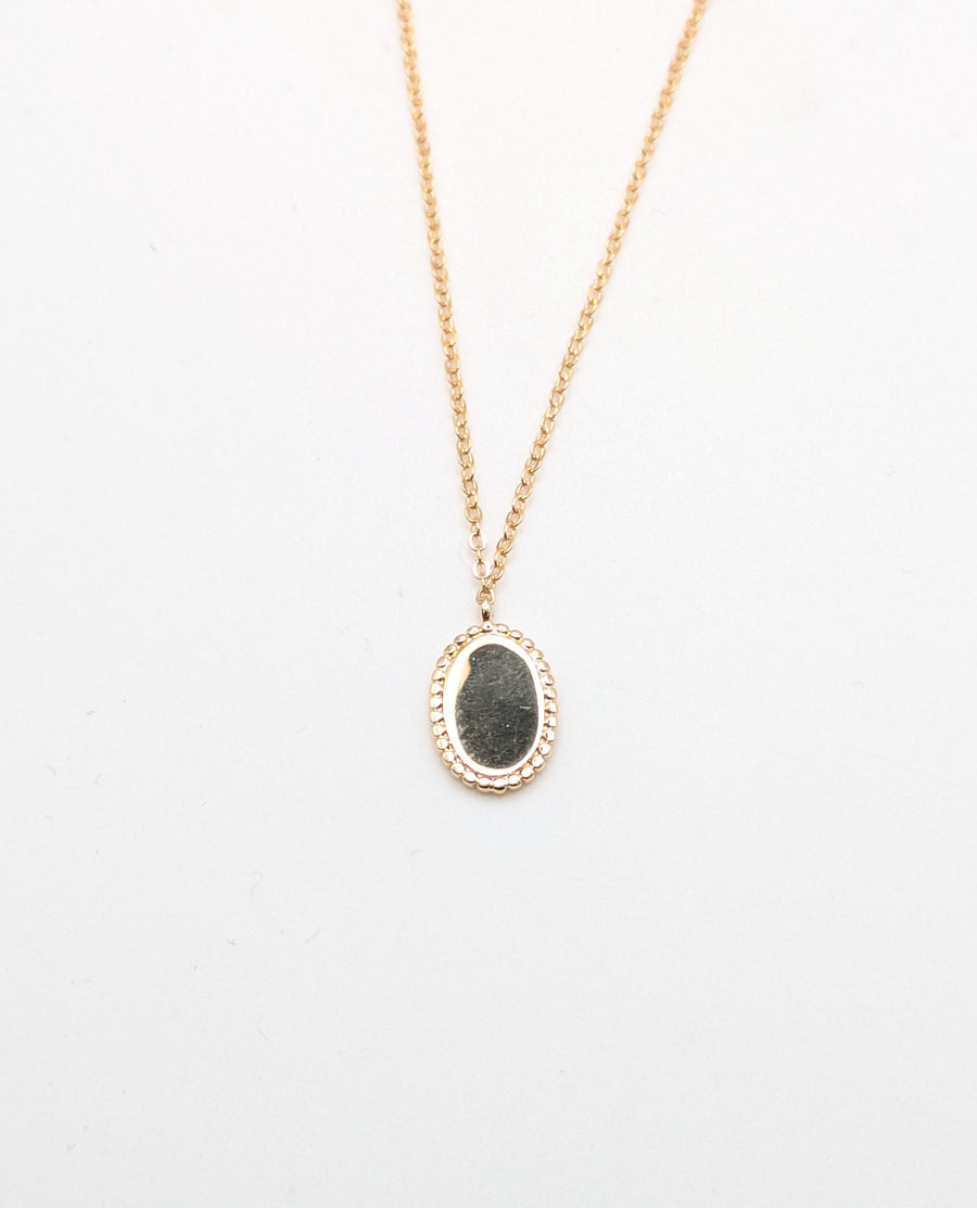 Collier pastille ovale