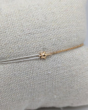 Bracelet étoile mi chaîne mi cordon