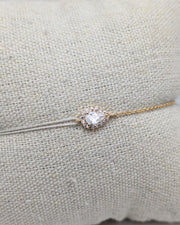 Bracelet mi chaîne mi cordon