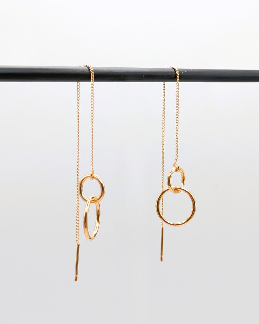 Boucles d'oreilles - Double anneaux