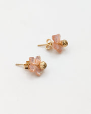 Boucles d'oreilles - Puce fleur