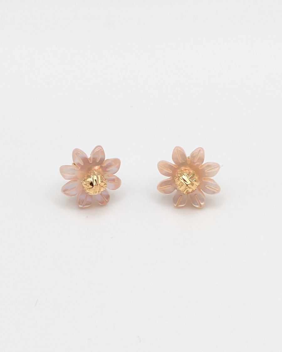 Boucles d'oreilles - Puce fleur
