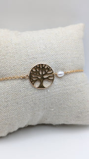 Bracelet arbre de vie avec perle