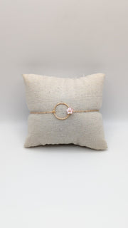 Bracelet anneau avec fleur
