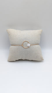 Bracelet anneau avec fleur