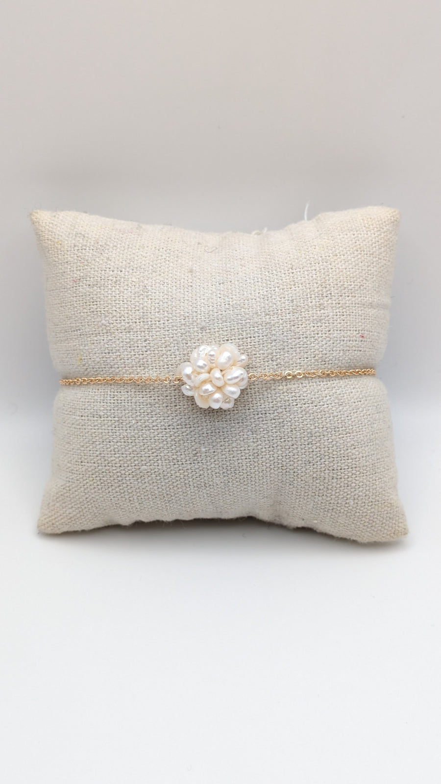 Bracelet pompon de perle