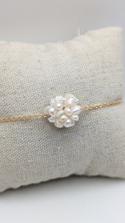 Bracelet pompon de perle