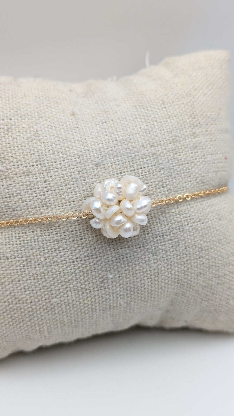 Bracelet pompon de perle