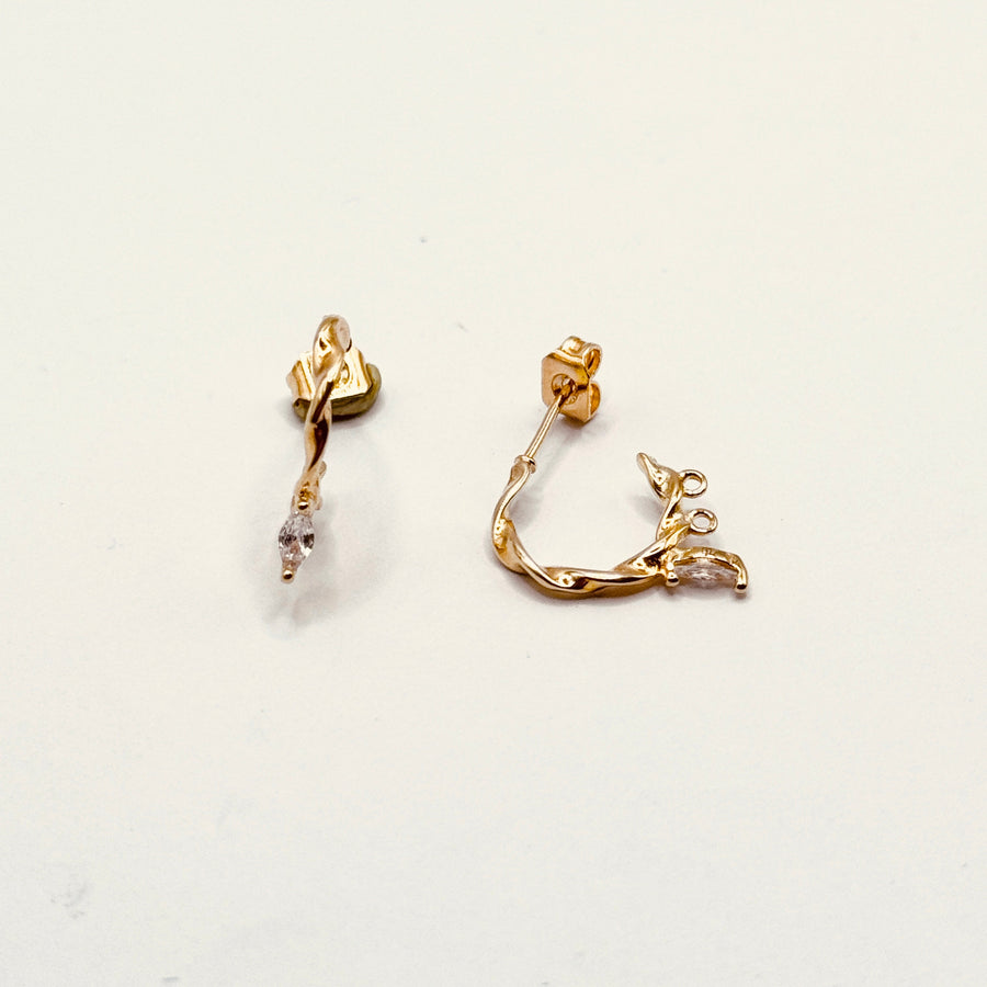 Boucle d'oreilles - Apprêt