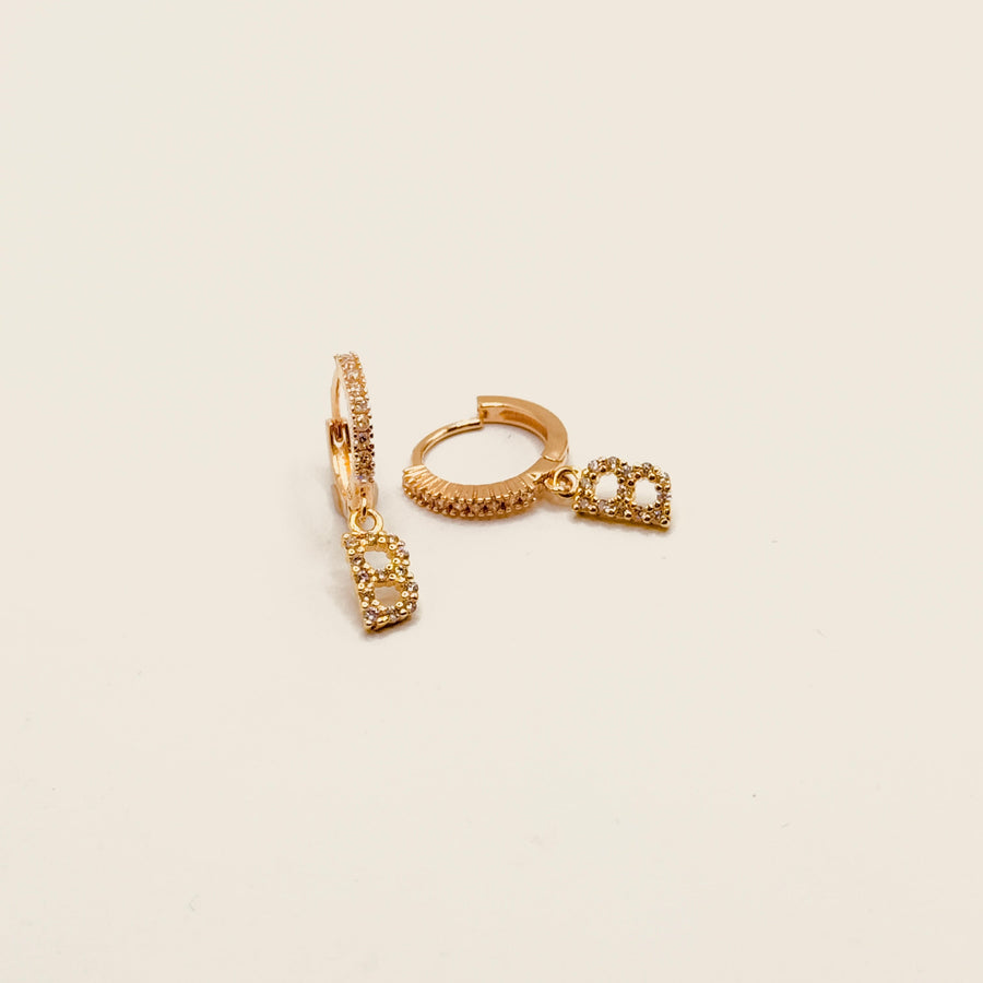 Boucle d'oreilles - Créole strassée
