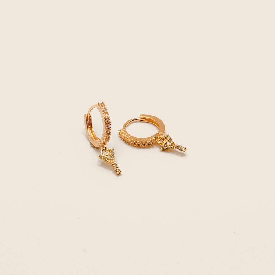 Boucle d'oreilles - Créole strassée