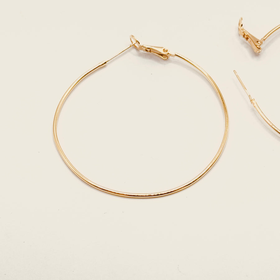 Boucle d'oreilles - Créole avec fermoir à clapet